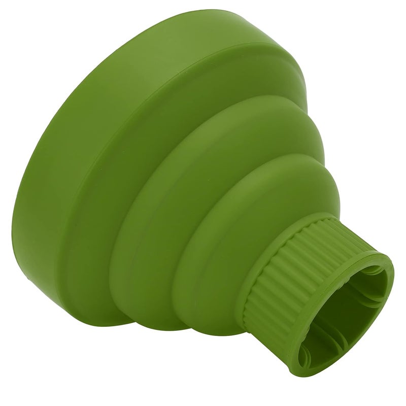 woobles Universal Hair Diffuser, Collapsible Hair Dryer Diffuser Portable Travel Folding Hair Blow Dryer Diffuser Curly or Wavy Hair Styling Tool Hair Dryer Diffuser Nozzle for Hair Dryers(green) - Image 3